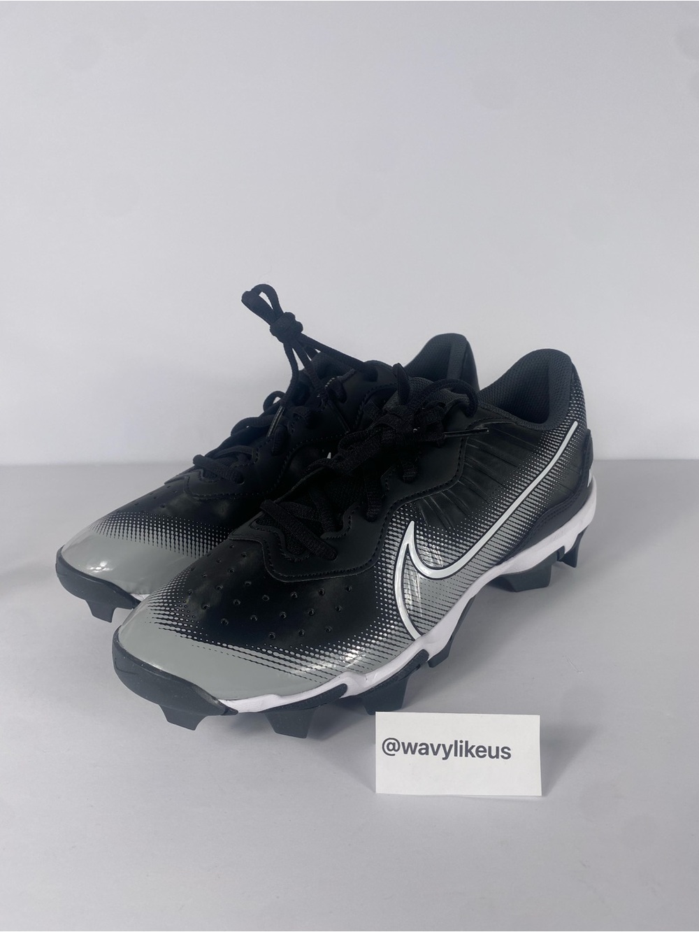Nike Alpha Huarache 4 Keystone Baseball Cleats Black Men Size 8 DJ6524-011